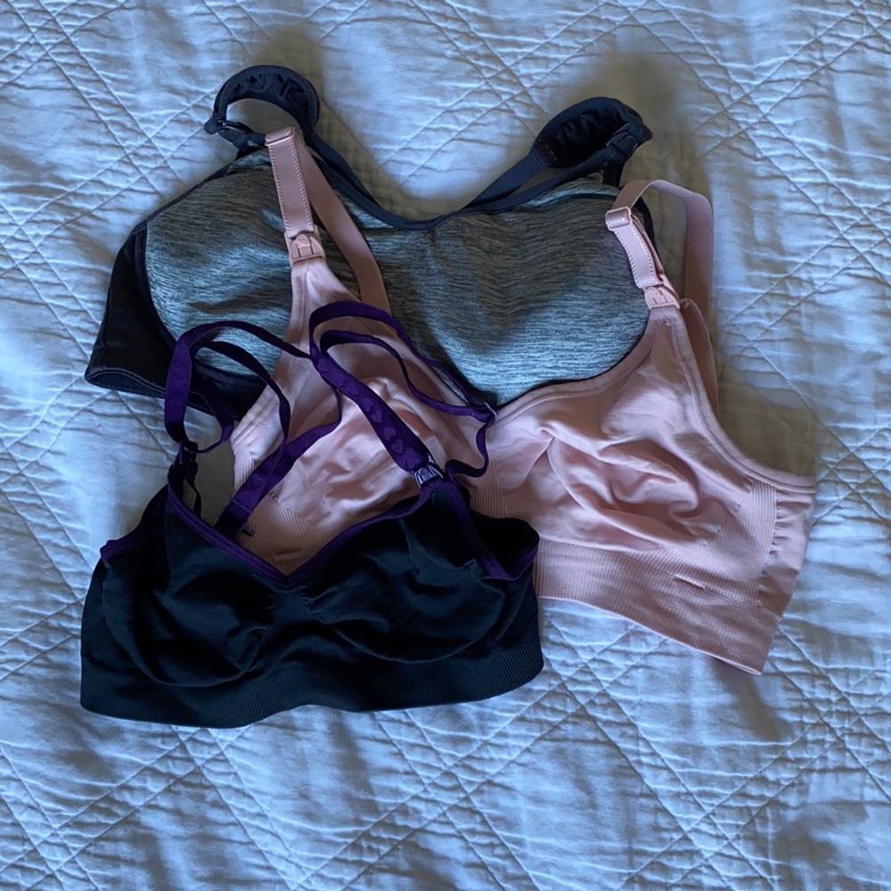 Bundle of 3 nursing bras
